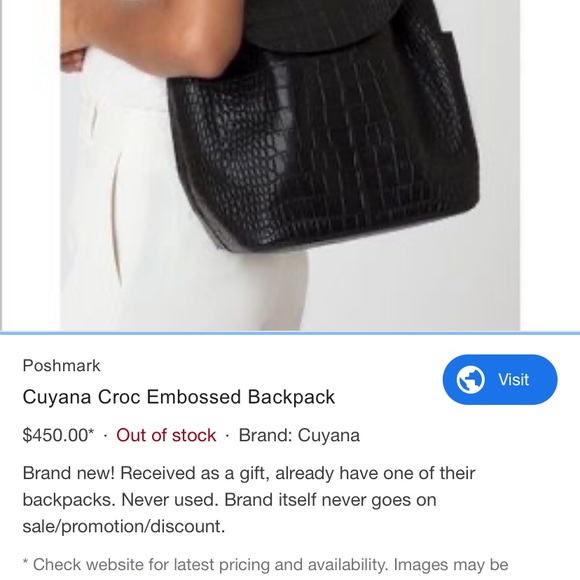 Croc Embossed Backpack 